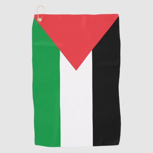 Golfhanddoek met vlag van Palestina (Voorkant)