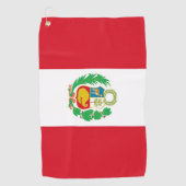 Golfhanddoek met vlag van Peru (Voorkant)