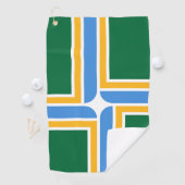 Golfhanddoek met vlag van Portland City, Verenigde (Insitu)