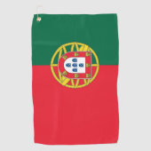 Golfhanddoek met vlag van Portugal (Voorkant)