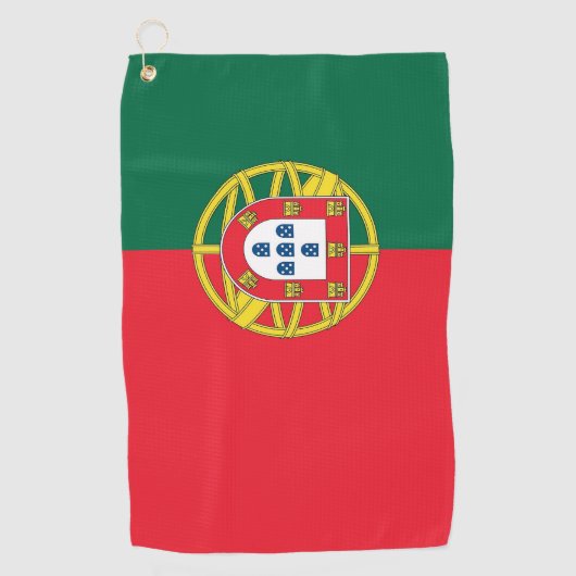 Golfhanddoek met vlag van Portugal (Voorkant)