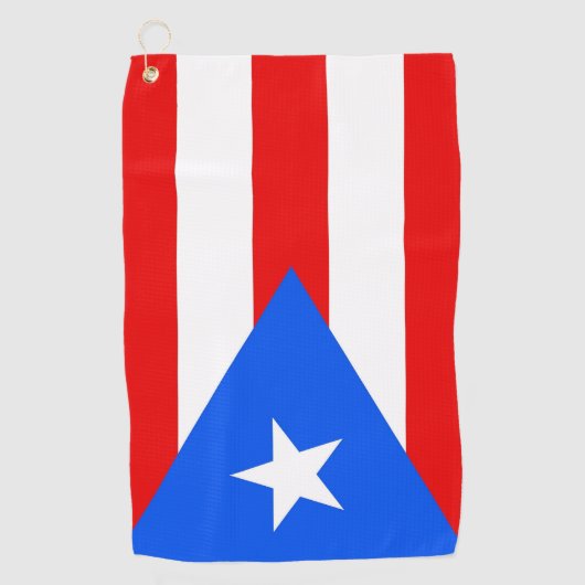 Golfhanddoek met vlag van Puerto Rico, Verenigde S (Voorkant)