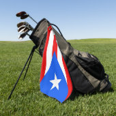 Golfhanddoek met vlag van Puerto Rico, Verenigde S (Groen)