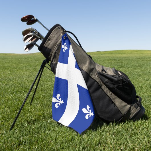 Golfhanddoek met vlag van Quebec, Canada (Groen)
