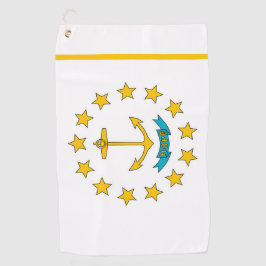 Golfhanddoek met vlag van Rhode Island, Verenigde