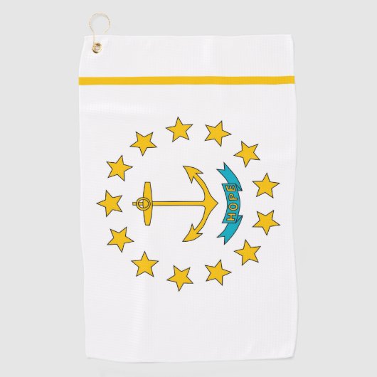 Golfhanddoek met vlag van Rhode Island, Verenigde  (Voorkant)