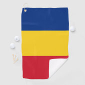 Golfhanddoek met vlag van Roemenië (Insitu)