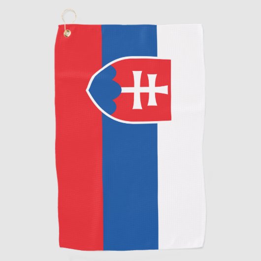 Golfhanddoek met vlag van Slowakije (Voorkant)