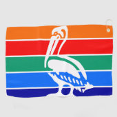 Golfhanddoek met vlag van St. Petersburg, Florida (Horizontaal)