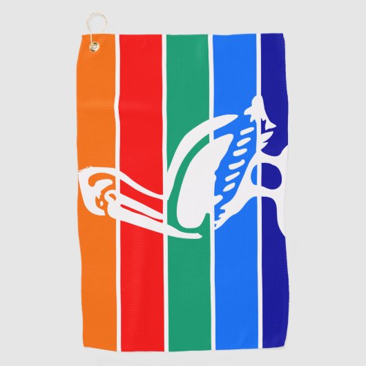 Golfhanddoek met vlag van St. Petersburg, Florida (Voorkant)