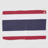 Golfhanddoek met vlag van Thailand (Horizontaal)