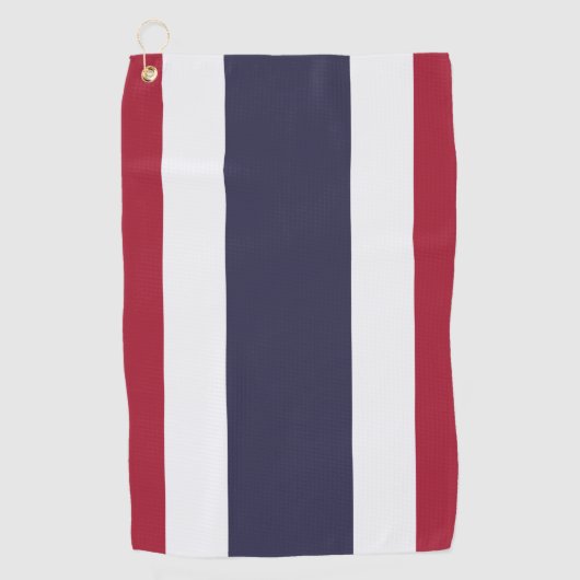 Golfhanddoek met vlag van Thailand (Voorkant)
