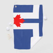 Golfhanddoek met vlag van Toronto, Canada (Insitu)