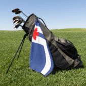 Golfhanddoek met vlag van Toronto, Canada (Groen)
