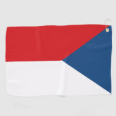 Golfhanddoek met vlag van Tsjechië (Horizontaal)