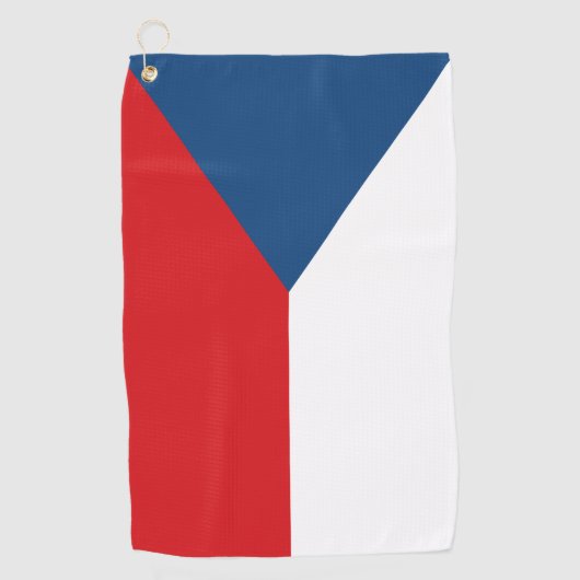 Golfhanddoek met vlag van Tsjechië (Voorkant)
