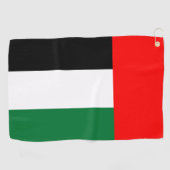 Golfhanddoek met vlag van VAE (Horizontaal)