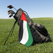 Golfhanddoek met vlag van VAE (Groen)