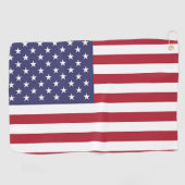 Golfhanddoek met vlag van Verenigde Staten van Ame (Horizontaal)
