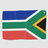 Golfhanddoek met vlag van Zuid-Afrika (Horizontaal)