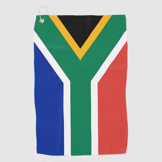 Golfhanddoek met vlag van Zuid-Afrika (Voorkant)