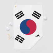 Golfhanddoek met vlag van Zuid-Korea (Insitu)