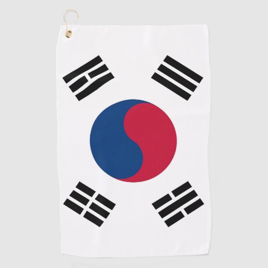 Golfhanddoek met vlag van Zuid-Korea (Voorkant)