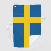 Golfhanddoek met vlag van Zweden (Insitu)