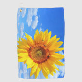 Golfhanddoek met zonnebloem (Voorkant)