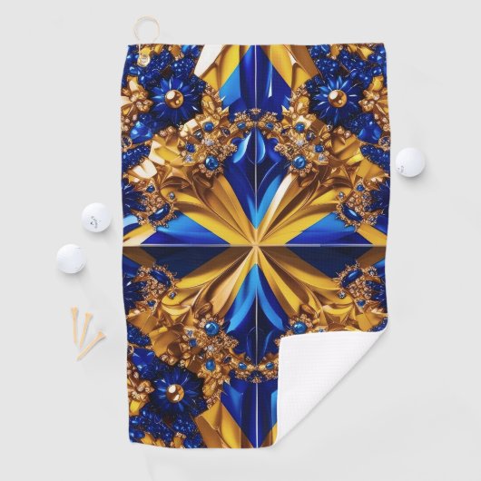 Golfhanddoek met Zweedse kleuren (Insitu)