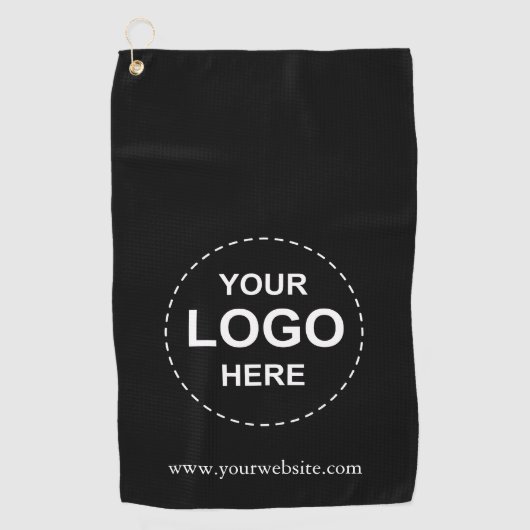 Golfhanddoek op maat met Business Logo (Voorkant)