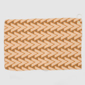 Golfhanddoek - Rijen kruisende driehoeken (Horizontaal)