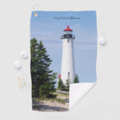 Golfhanddoek van de vuurtoren van Crispoint (Insitu)