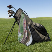 Golfhanddoek van het schip Erie Canal (Groen)