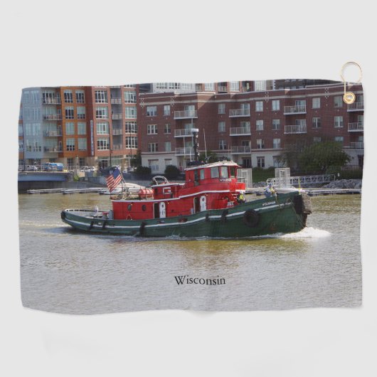 Golfhanddoek van Wisconsin (Horizontaal)