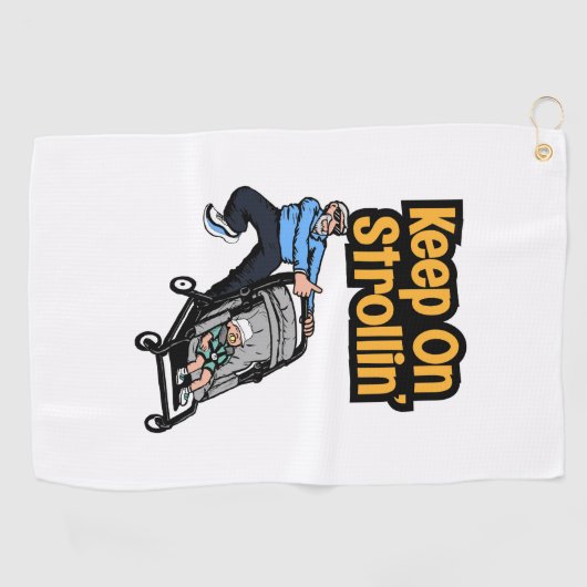 Golfhanddoek voor Cool Opa (Horizontaal)
