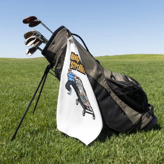 Golfhanddoek voor Cool Opa (Groen)