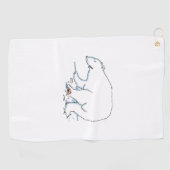 Golfhanddoek voor poolBeren (Horizontaal)