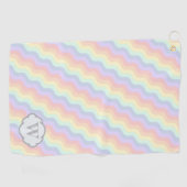 Golfhanddoek voor regenbooggolven (Horizontaal)
