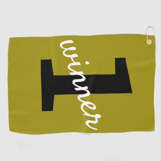 Golfhanddoek "winnaar" (Horizontaal)