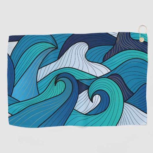 Golfhanddoek - Zee (Horizontaal)