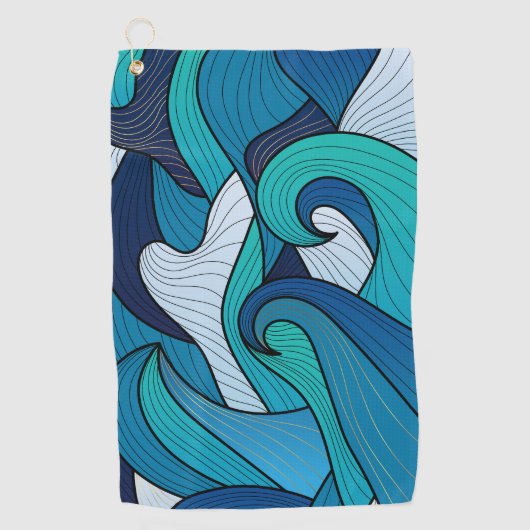 Golfhanddoek - Zee (Voorkant)