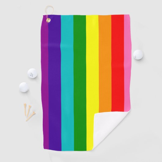 Golfhandleiding van de LGBT-vlag Golfhanddoek (Insitu)