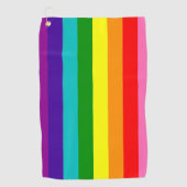Golfhandleiding van de LGBT-vlag Golfhanddoek (Voorkant)