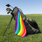 Golfhandleiding van de LGBT-vlag Golfhanddoek (Groen)