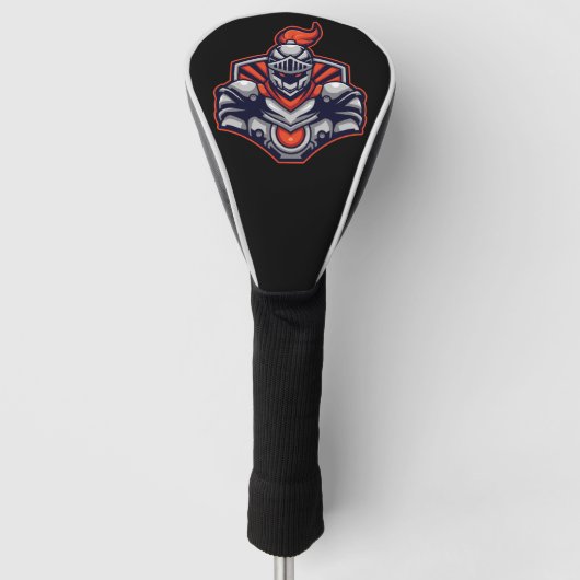 Golfhoes hoofddeksel voor ridder golfheadcover (Voorkant)