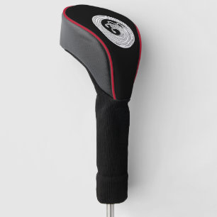 Golfhoes met wervelende golfcirkel golfheadcover