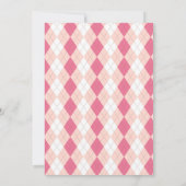 Golfhole in één verjaardagsuitnodiging kaart (Achterkant)