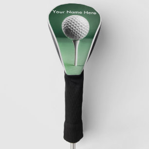 Golfhoofddeksel met golfbal afbeelding golfheadcover