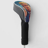 GOLFHOOFDHOES DONALD TRUMP GOLFHEADCOVER (Schuin)